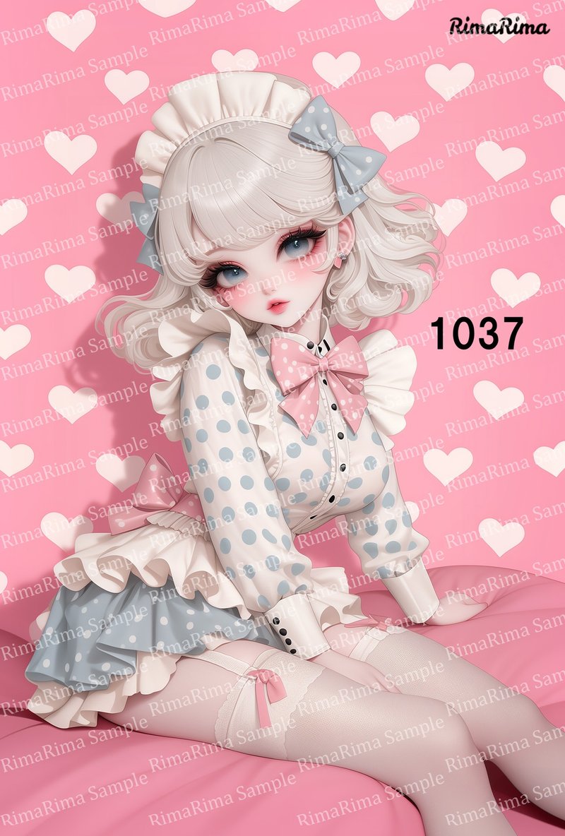 1037  オリジナルステッカー オリジナル人物ステッカー ステッカー シール りまりま  RimaRima - 貼紙 - 紙 