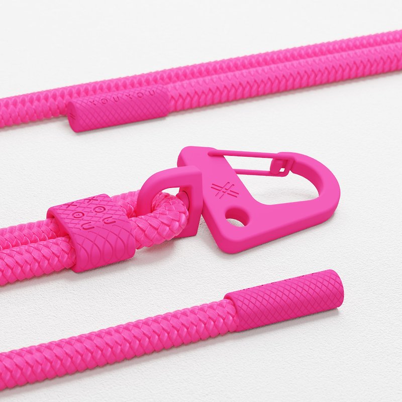 XOUXOU Phone Carabiner Rope - Power Pink - Phone Accessories - Nylon Red