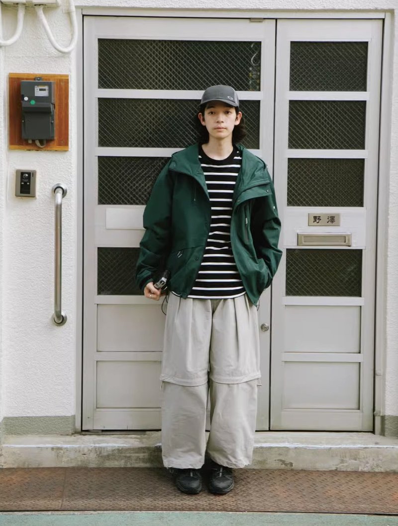 日系復古 可拆卸工裝休閒褲 - 男長褲/休閒褲 - 其他材質 卡其色