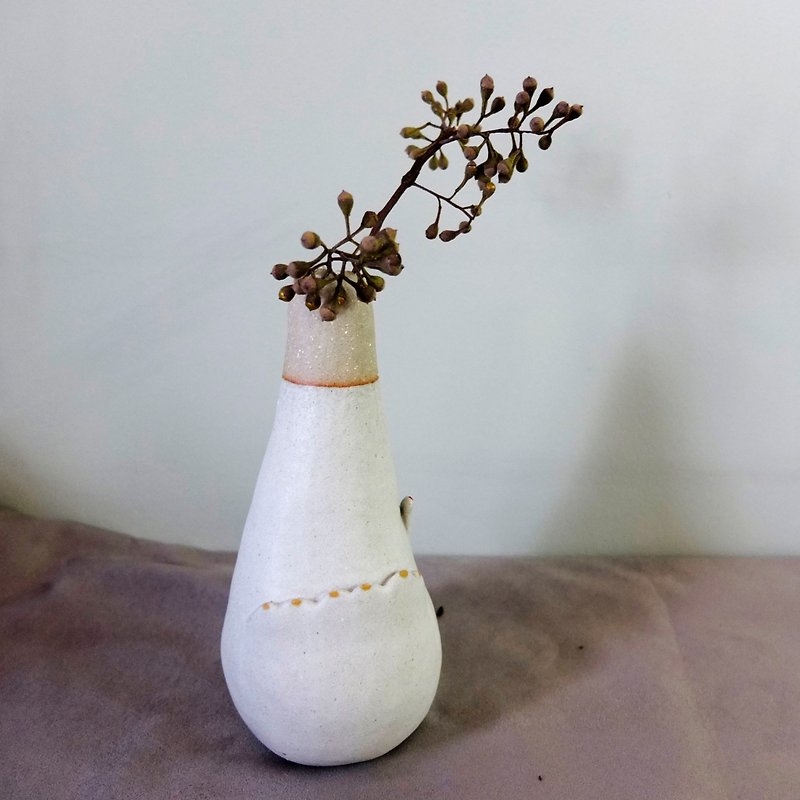 スローステップクラウドフラワーシリーズ3 - 花瓶・植木鉢 - 陶器 