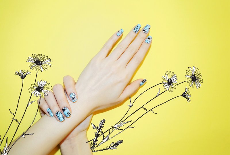 半藝花語指甲貼 - 其他 - 其他材質 藍色