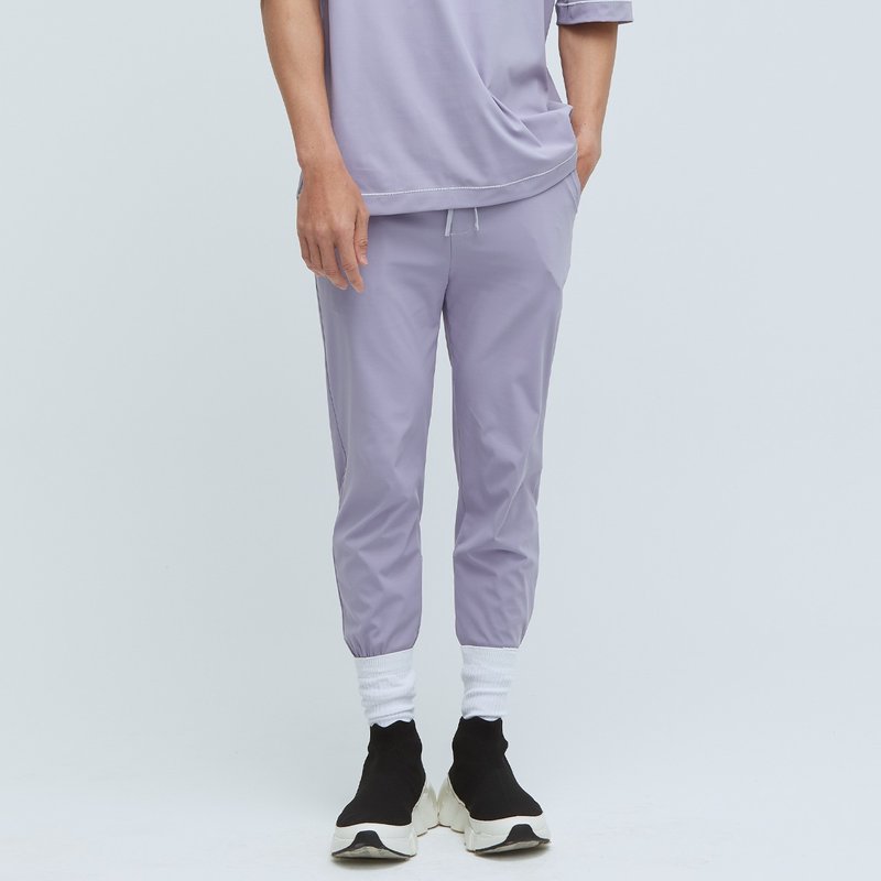 ULTRACOOL - クロップドジョガーパンツ（ユニセックス）- ドーンパープル - パンツ メンズ - ポリエステル パープル