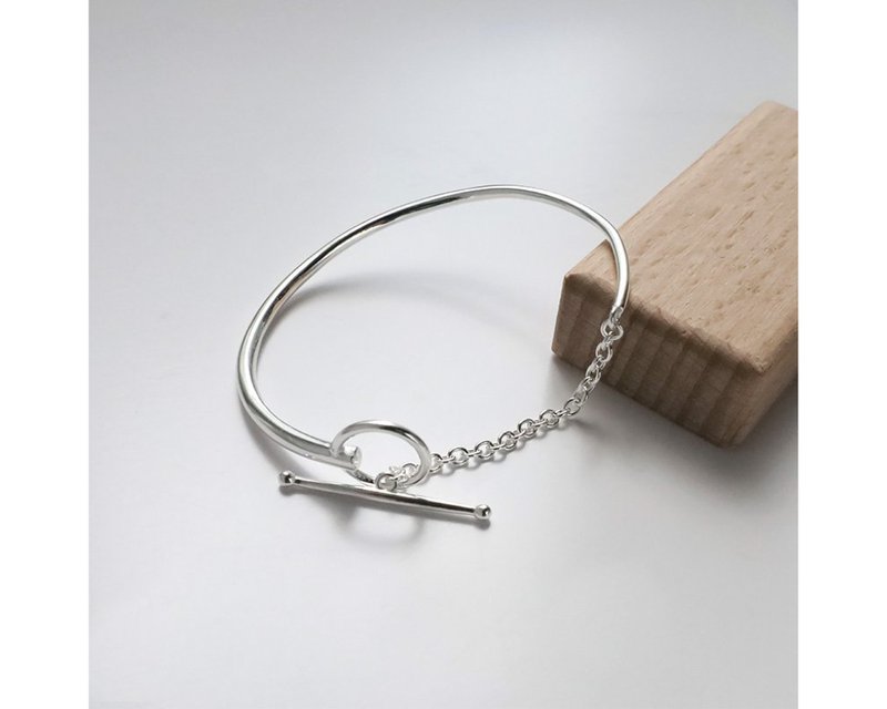 I hold I 925 sterling silver bracelet - สร้อยข้อมือ - เงินแท้ สีเงิน