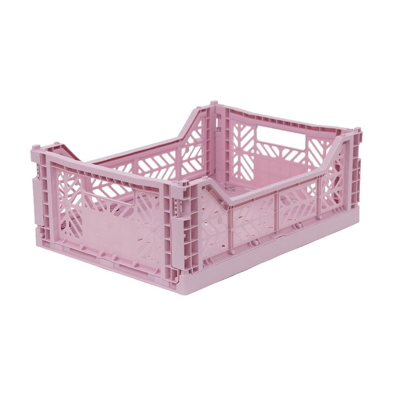 Türkiye Aykasa Folding Storage Basket (M)-Sakura Pink - กล่องเก็บของ - พลาสติก 