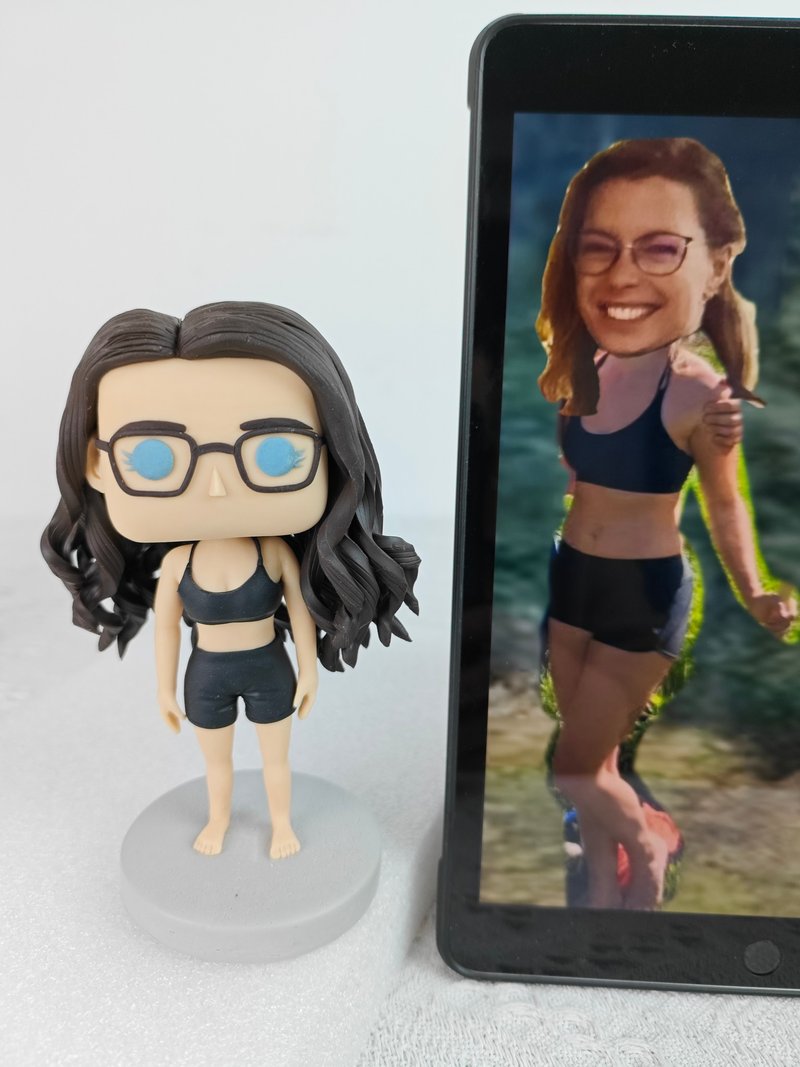 【客製化3D人像公仔】訂製手工Funko Pop男生朋友老公生日禮物 - 公仔/玩偶 - 黏土 多色