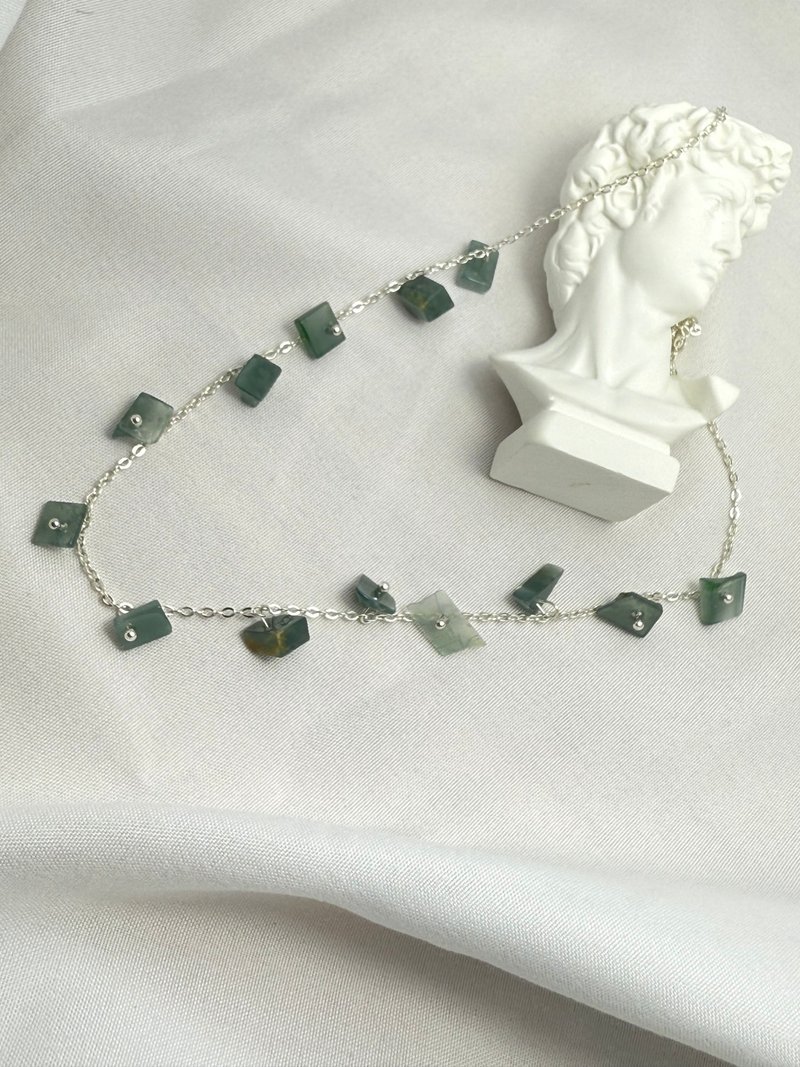 【TING】幽綠之境 森語秘契-翡翠能量項鍊 - 項鍊 - 水晶 