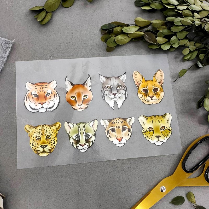 Iron-on -  Leopard - Stickers - Other Materials Multicolor