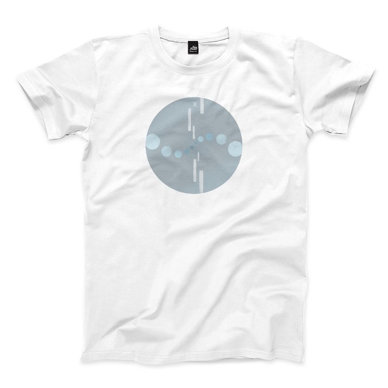 Wheel of Fortune-White-Unisex T-shirt - เสื้อยืดผู้ชาย - ผ้าฝ้าย/ผ้าลินิน ขาว