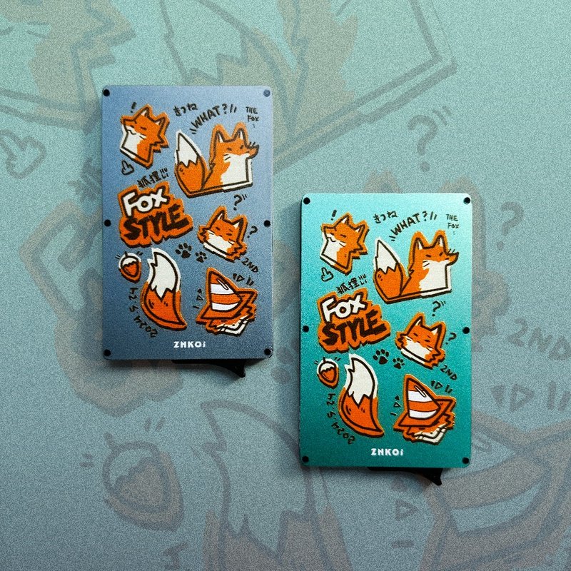 Znkoi Altersnap Cardprotector (The Fox Style - Graffiti - 卡片/明信片 - 其他材質 多色