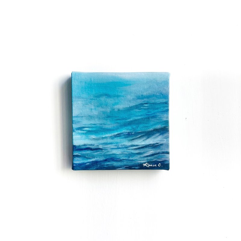 油畫  藍 - 海報/掛畫/掛布 - 其他材質 藍色