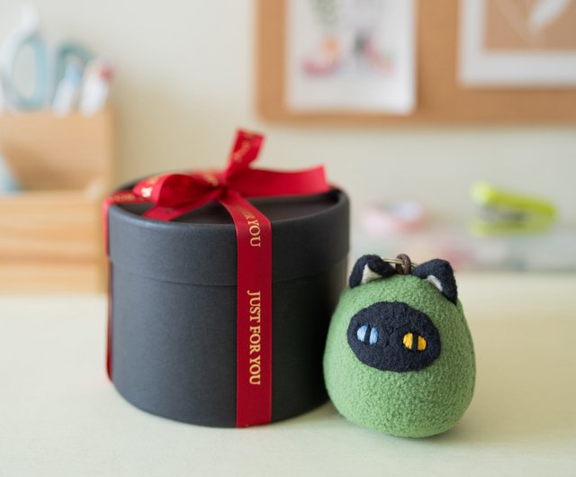 カスタムメイドの手作り猫ぬいぐるみキーホルダー - ショップ