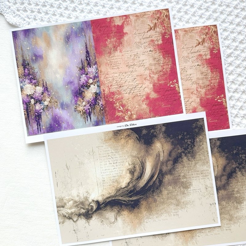 Z471 - a variety of background - 貼紙 - 紙 