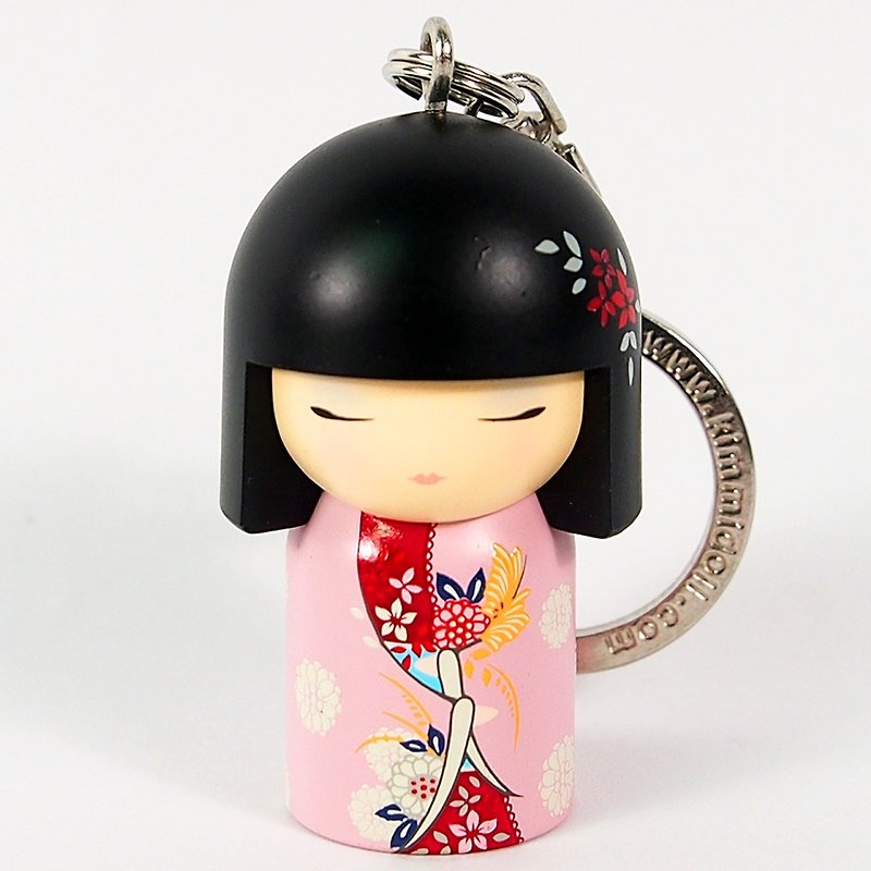 Key ring-Norika human beauty [Kimmidoll and blessing doll key ring] - Keychains - Other Materials Pink