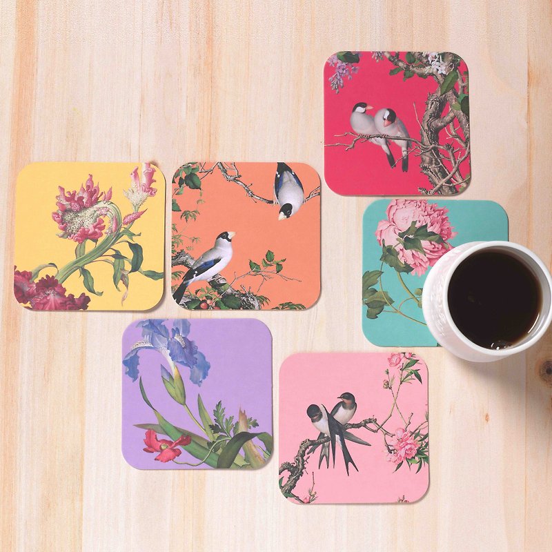 Coaster, Immortal Blossoms in an Everlasting Spring, 6 Pieces for a Set - Dining Tables & Desks - Paper Multicolor