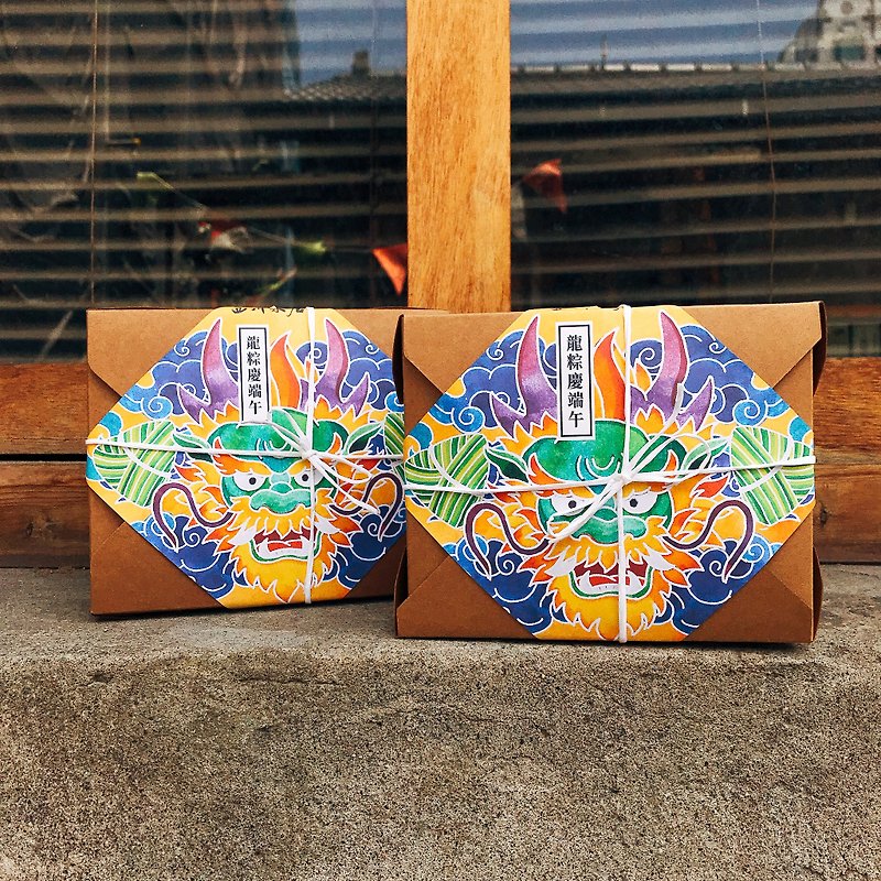 The Dragon Boat Festival to send rice ceremony [grant fullness gift box] 300gx3 small package (man's rice x2 + sunlight brown rice x1) [Xichuan rice shop X tail design │ Dragon Dragon Boat Festival Dragon Boat Festival] - Grains & Rice - Fresh Ingredients Multicolor