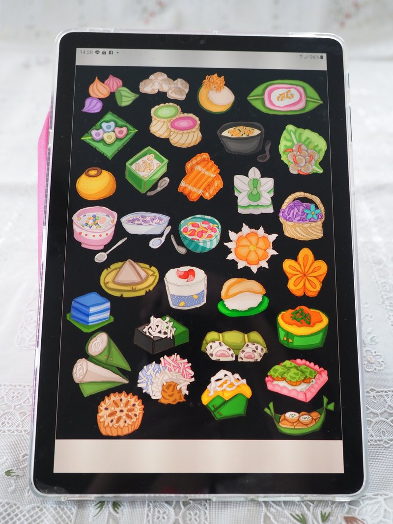 Thai sweets digital stickers - 電腦手機桌布/貼圖/App 圖示 - 其他材質 