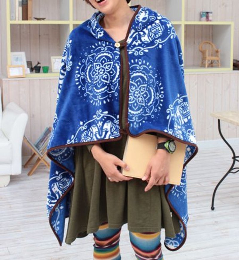 【預購中】✱經典民族圖騰披巾毛毯M號✱(6色) - 被/毛毯 - 其他材質 多色