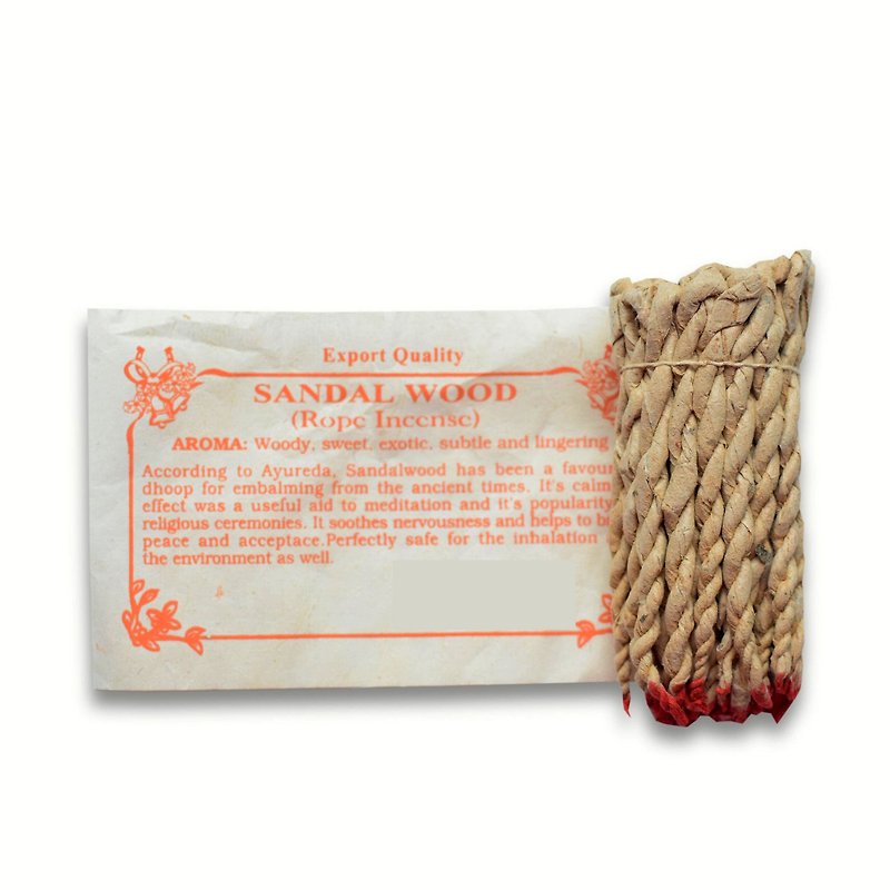 EARTH.er - Nepali Sandal wood Rope Incense - น้ำหอม - กระดาษ สีกากี
