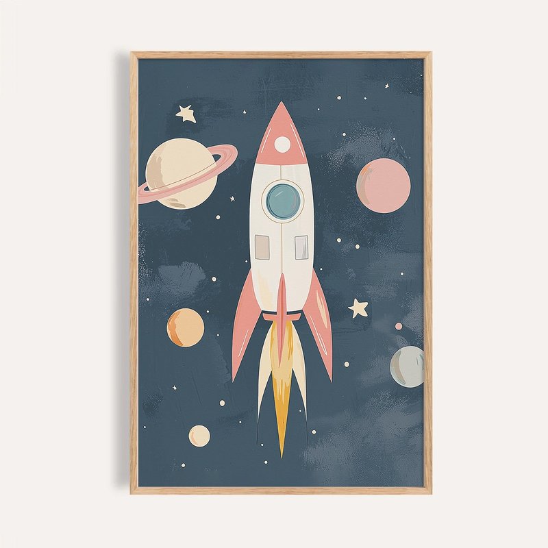 星際出發 Countdown to the Stars / 童話系列插畫掛畫 - 海報/掛畫/掛布 - 紙 