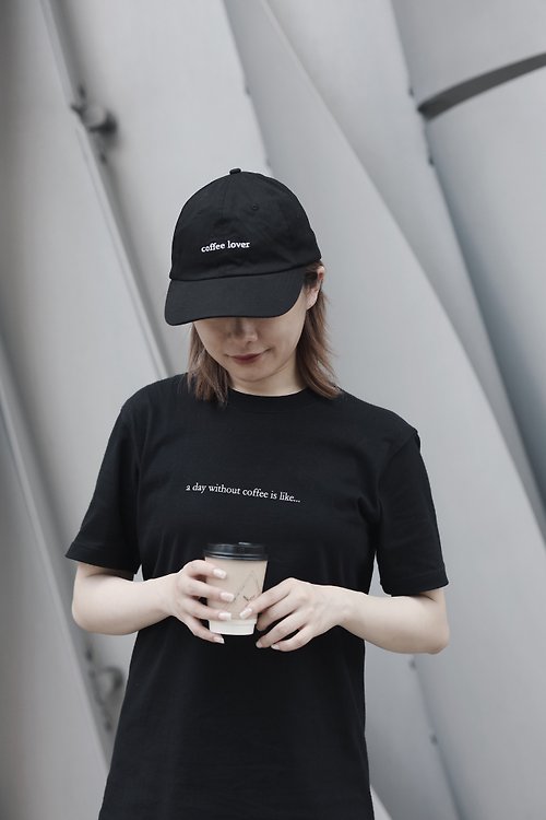 snowflakejanet projects a day without coffee is like tshirt (black special edition)