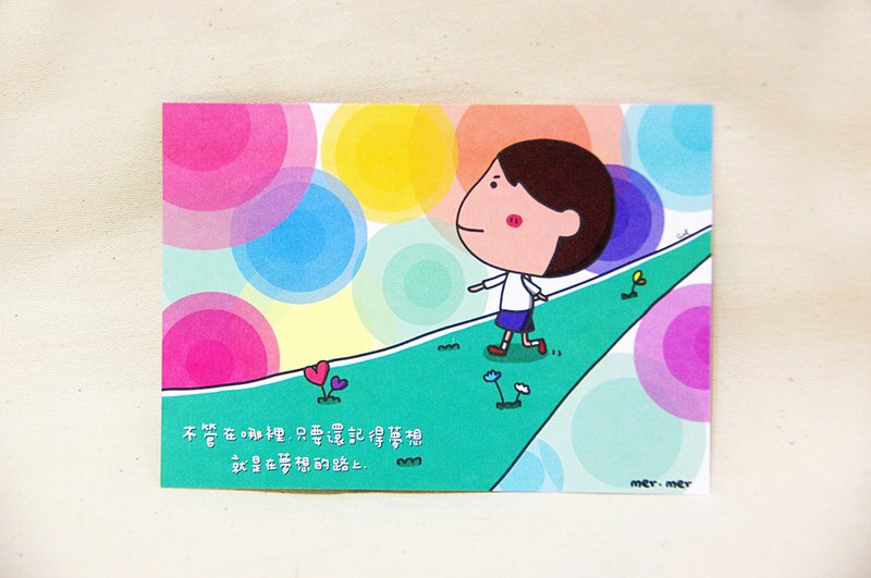 On the way of dreams/postcards/universal cards - การ์ด/โปสการ์ด - กระดาษ หลากหลายสี