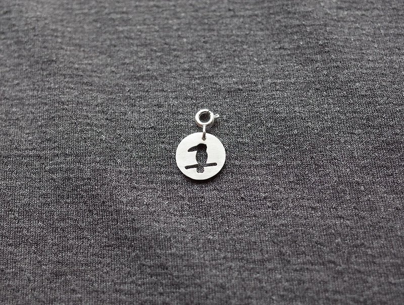 ni.kou silver toucan pendant - Necklaces - Other Metals 