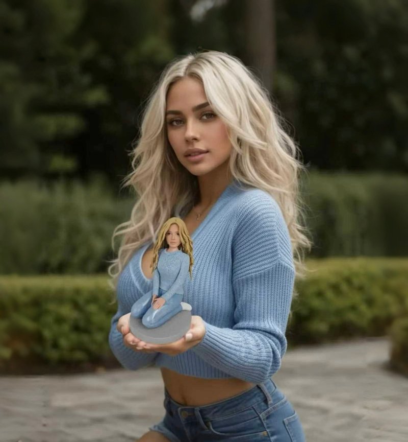 客製化人物公仔 人偶 3D人像畫 似顏繪 肖像 定製 生日 紀念  9 - 公仔/玩偶 - 黏土 多色