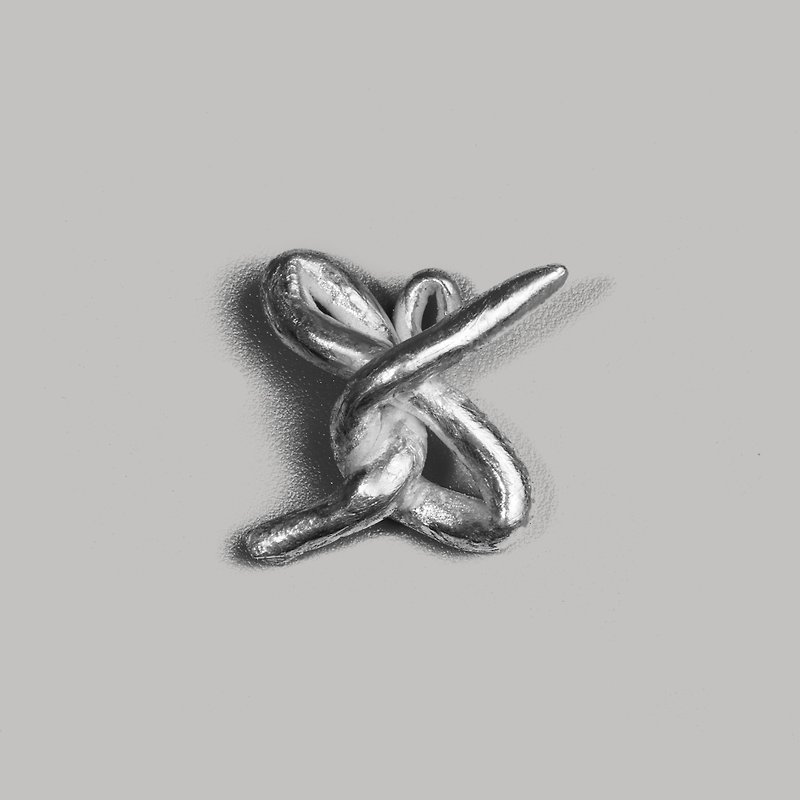 Knot Alphabet Pendant Silver 99.99 / X / - Other - Sterling Silver Silver