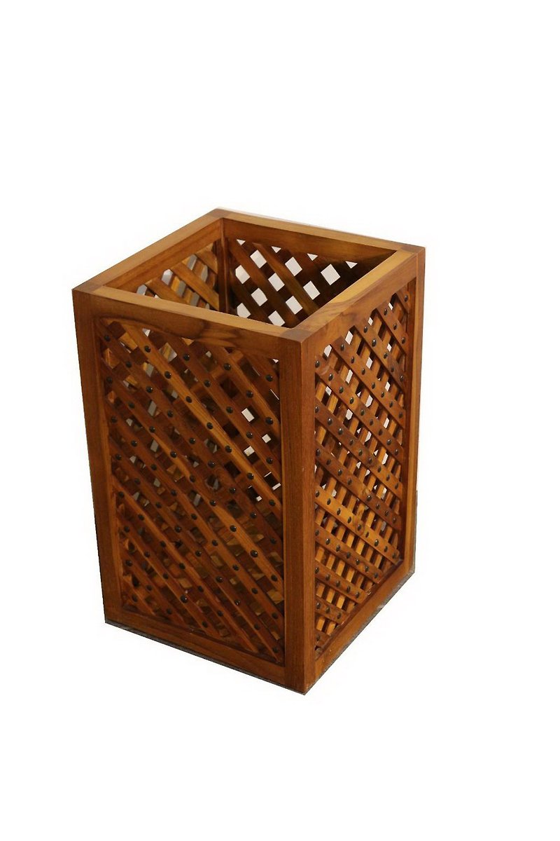 JatiLiving, Jidi City | Wooden strips and copper nails shaped storage box umbrella bucket umbrella storage RPOT007 - Plants - Wood 