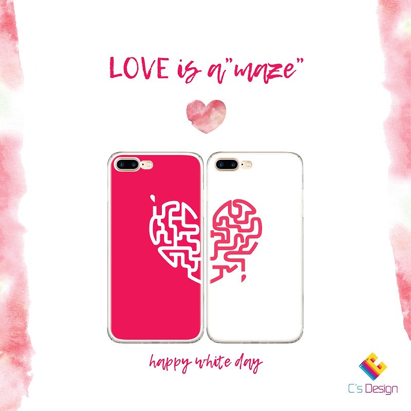 Couple Heart to Heart - Samsung S5 S6 S7 note4 note5 iPhone 5 5s 6 6s 6 plus 7 7 plus ASUS HTC m9 Sony LG G4 G5 v10 phone shell mobile phone sets shell phone cases - เคส/ซองมือถือ - พลาสติก 