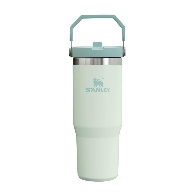 STANLEY Classic Series IceFlow Portable Straw Cup 0.88L / Sage Green - Vacuum Flasks - Stainless Steel Multicolor