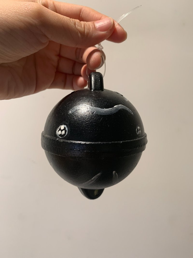 Sperm Whale Plastic Float - พวงกุญแจ - พลาสติก สีเหลือง