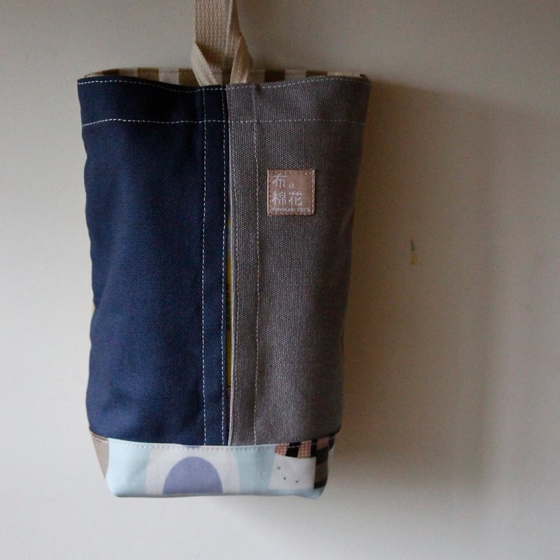 canvas tissue box cover, Hanging Tissue Box, canvas - Storage - Cotton & Hemp Blue