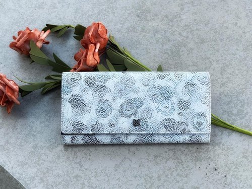 Tosca creations Tosca | Fango CardCase Wallet /藍暗花-真皮卡套 長錢包