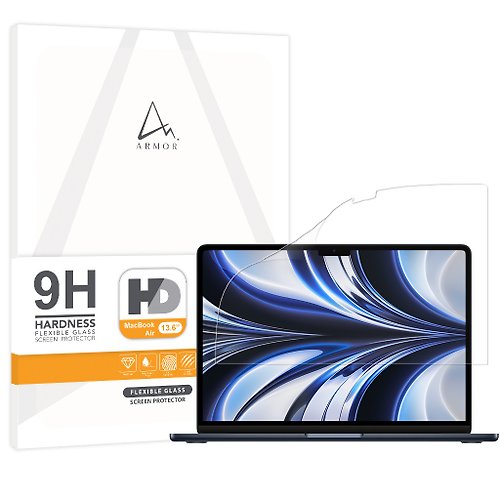 ARMOR ARMOR MacBook Air 13.6 軟性玻璃9H 高清螢幕保護貼