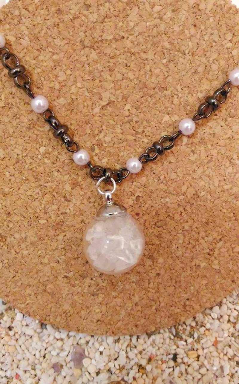 Natural stone crystal glass ball bracelet - Bracelets - Gemstone Multicolor