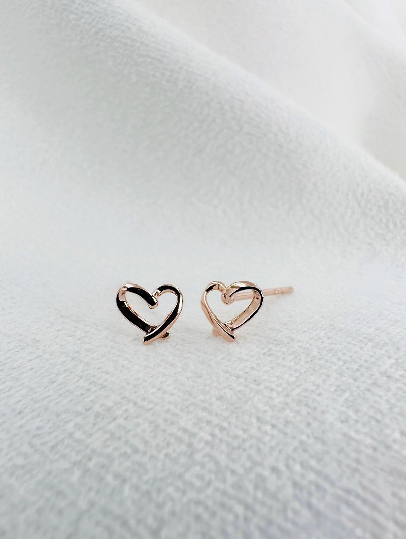 Soul Love_K Gold Series_Love_Earrings_Earrings_Lover Gift - ต่างหู - เครื่องประดับ 