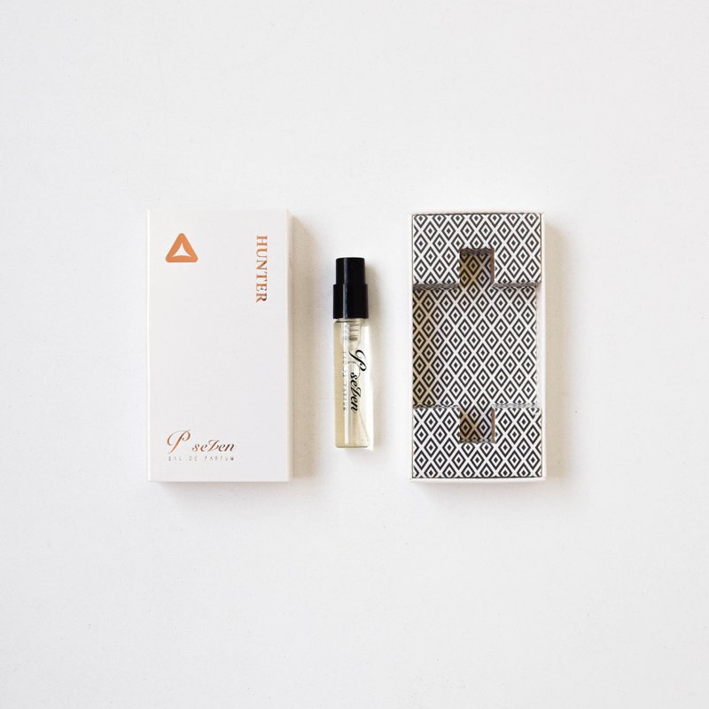 P.Seven [Hunt] Eau de Toilette | 3ml Pocket Fragrance - Tobacco Woody Tone - Other - Glass White