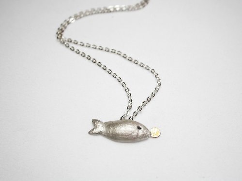 YUNSHAO Jewelry 【客製化禮物】cat & fish系列 #b15 泡泡魚項鍊