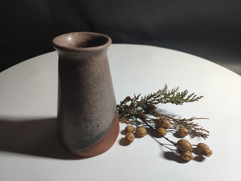 No.27小さな花瓶 - 花瓶・植木鉢 - 陶器 カーキ