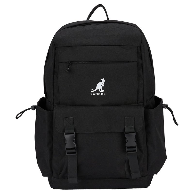 KANGOL Kangaroo Backpack-Classic Black - กระเป๋าเป้สะพายหลัง - เส้นใยสังเคราะห์ 