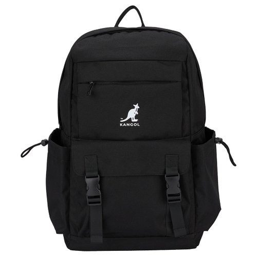 北歐森林-AKIBO、CHOOP、KANGOL、Angelia&Pets KANGOL袋鼠後揹包-經典黑
