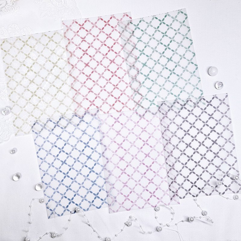 Tracing paper pattern pack - 貼紙 - 紙 