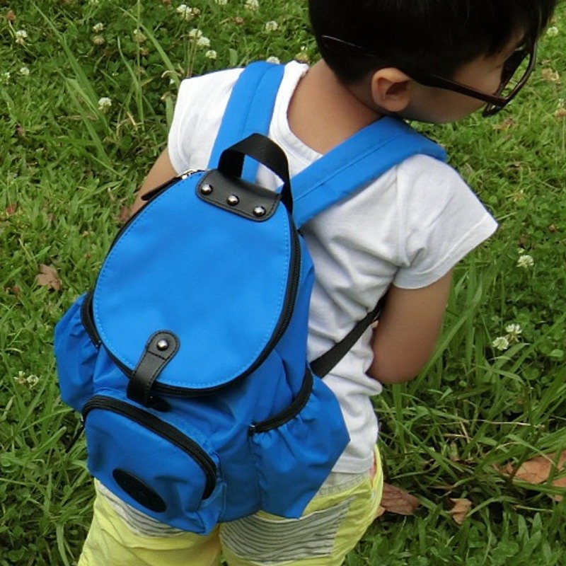 【后愛小童包】- 蜜莓藍 防走失背包/小童後背包 - 其他 - 防水材質 藍色