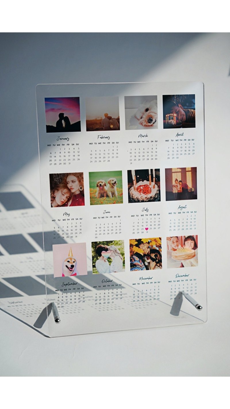 spedear customized 2025 annual calendar photo calendar Acrylic customized desktop annual calendar - ปฏิทิน - พลาสติก 