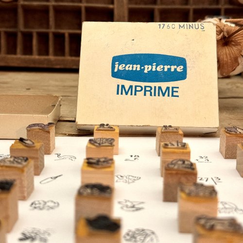 木製スタンプ　アンティーク　フランス ✨フランスアンティーク風 木製スタンプセット✨ - メルカリ