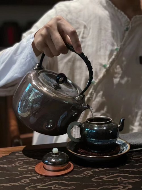 純銀の壺 茶器 茶道具 1958g 純銀の壺 茶器 茶道具 1958g 純銀の壺 茶器 茶道具 1958g
