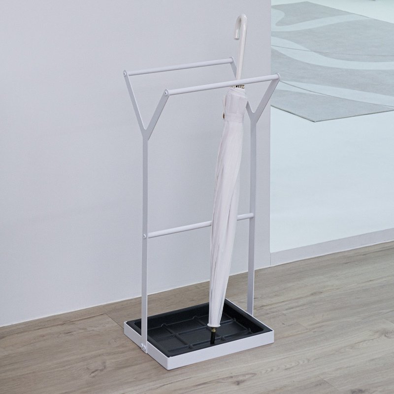 【Sim'n Coz】Y-Line Design Umbrella Stand (White) - Storage - Other Metals White