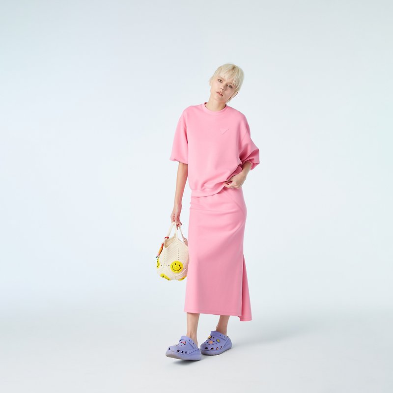 10 MOOn 雲朵棉美人魚裙 - 連身裙 - 其他材質 粉紅色
