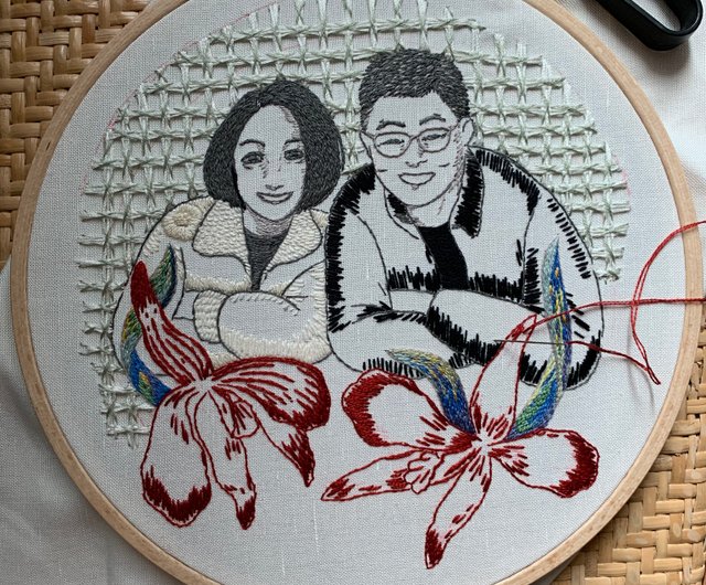 家族刺繍        